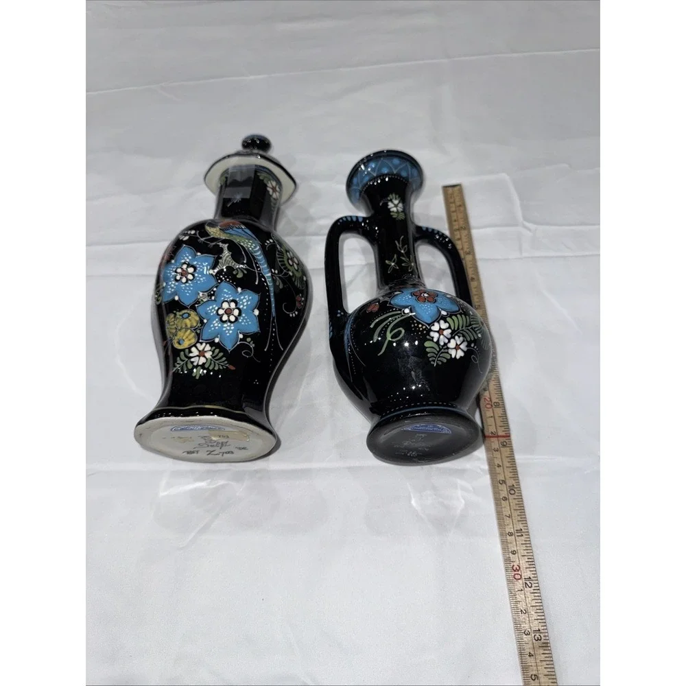 Bundle Royal Delft Holland De Porceleyne Fles Polychrome Hand Painted Vase